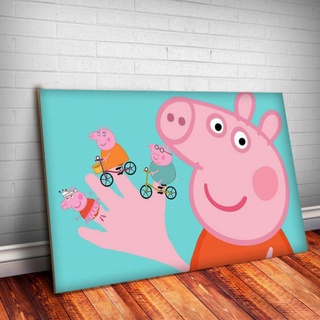 Quadro decorativo A4 Desenho Peppa Pig Serie no Shoptime