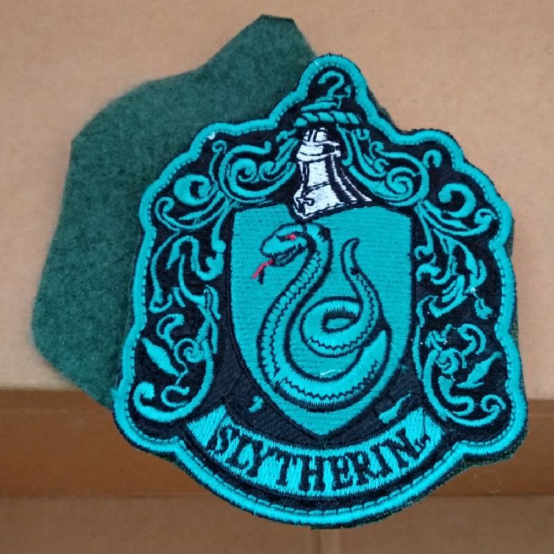 Bordado Velcro Slytherin Patch Draco Malfoy Pelkro Verde Harry Potter ...