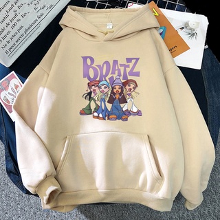 Bratz Moletom Feminino Casual Masculine Roupas Sudadera Streetwear Roxo Manga Comprida Y2k Tops