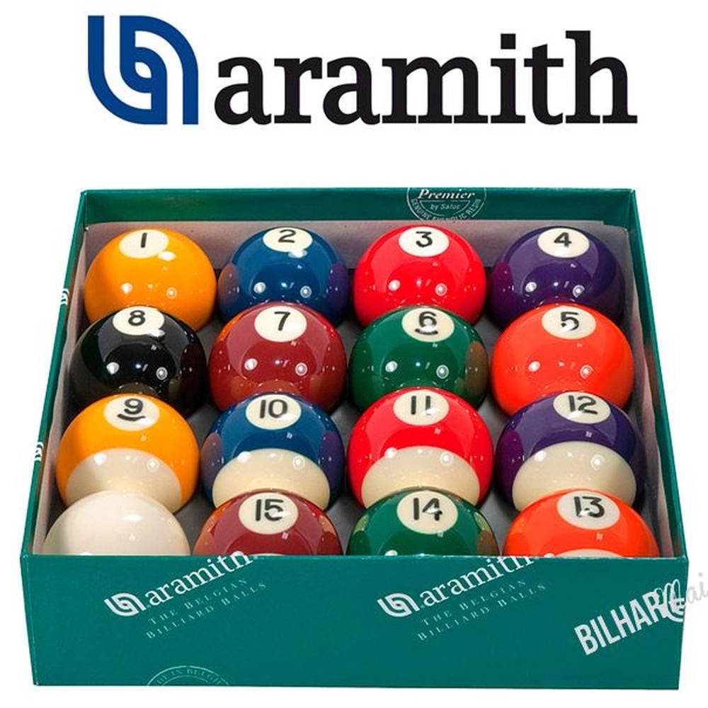 Bola de Sinuca Bilhar Snooker 8 Peças Tournament Champion 52,4 mm  Profissional Belga Aramith – Bilharmais®