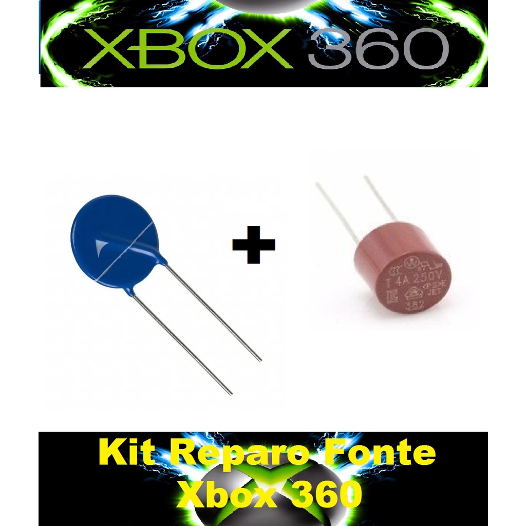 Kit Reparo Varistor + Fusível Fonte Xbox