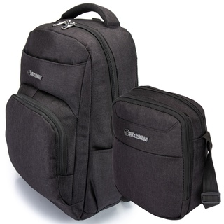 Mochila Preta Feminina Masculina para Trabalho Resistente