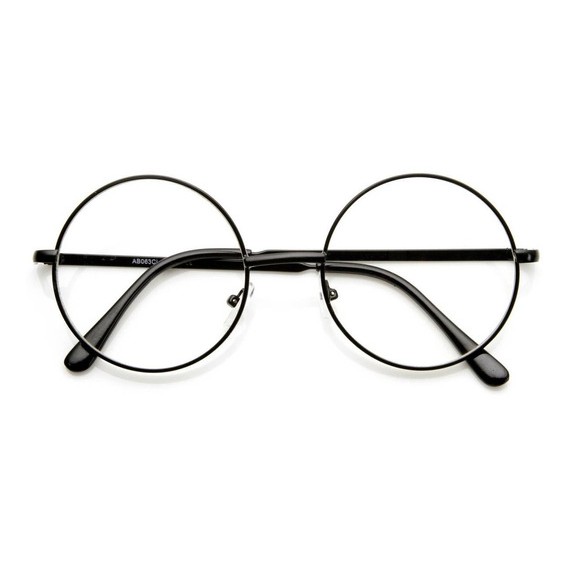 Armação Óculos Redondo/oval/Hexagonal - Lente Sem Grau - Unisex