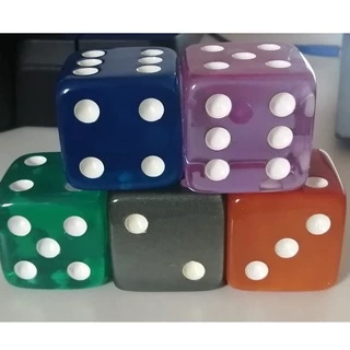 Dados gigantes tabuleiro 43mm (4,3cm) várias cores