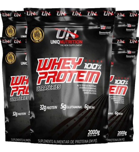 5x Whey Protein Uniq (10 Kilos) Isolado Hidrolisado 0 Soja