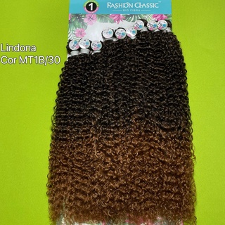 Cabelo Cacheado Bio Fibra Lindona Fashion Classic 70cm COR SP18/613 - Mega  Hair - Magazine Luiza