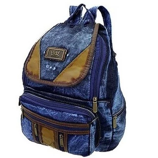 Mochila Jeans Classica Masculina Feminina 1722