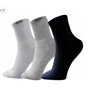 Kit 12 Pares Meia Masculina CANO ALTO SORTIDOS Algodão