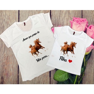 Blusa Tal Mãe Tal Filha Conjunto Combinando De Mae Para Filha T-Shirt Country