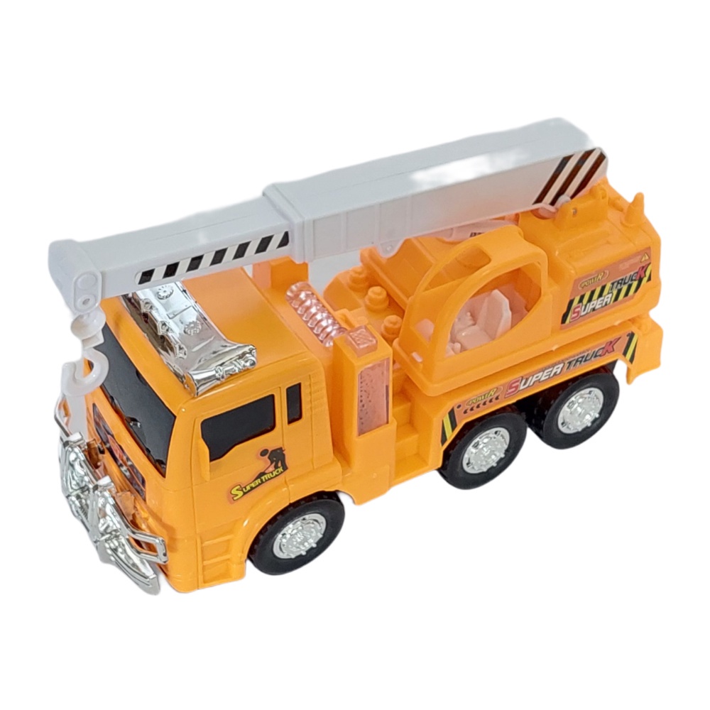Caminhão Guincho Fricção com Veículo - TruckCar Luz e Som - Azul - 27cm -  1:16 - Yes Toys - superlegalbrinquedos