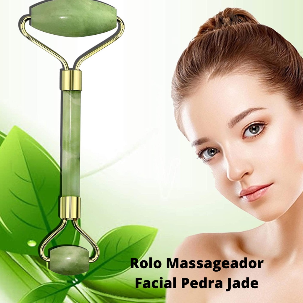 Rolo Massageador Facial Pedra Jade Shopee Brasil