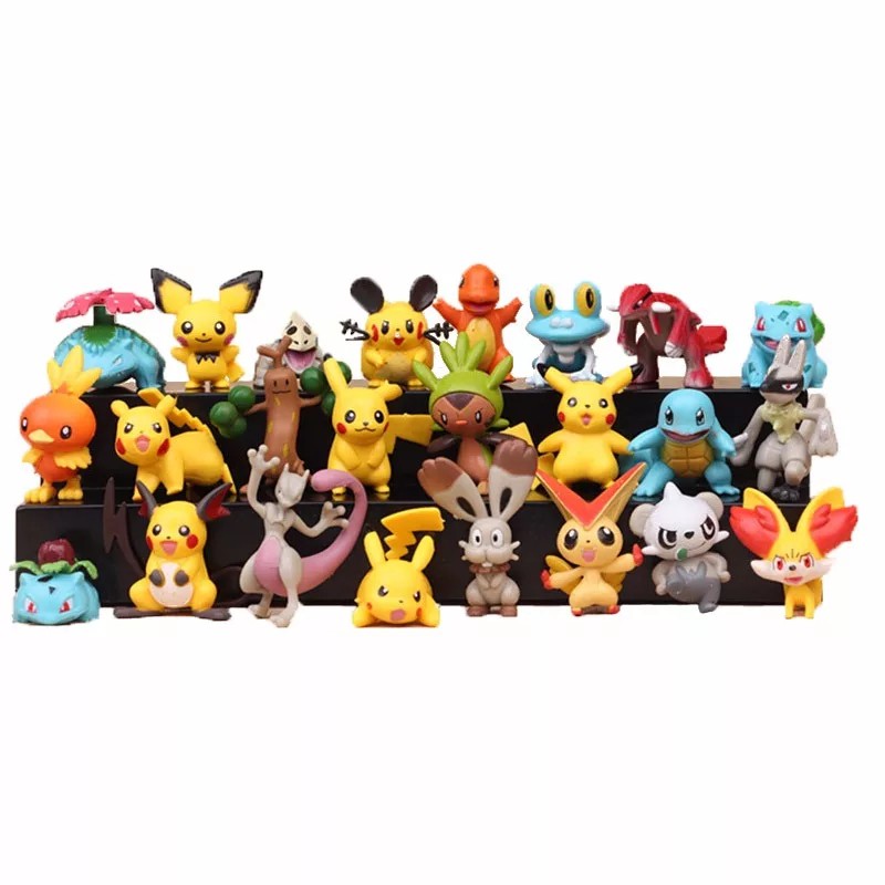 Miniatura Pokemon Go 23 Bonecos Sortidos Pikachu & Cia