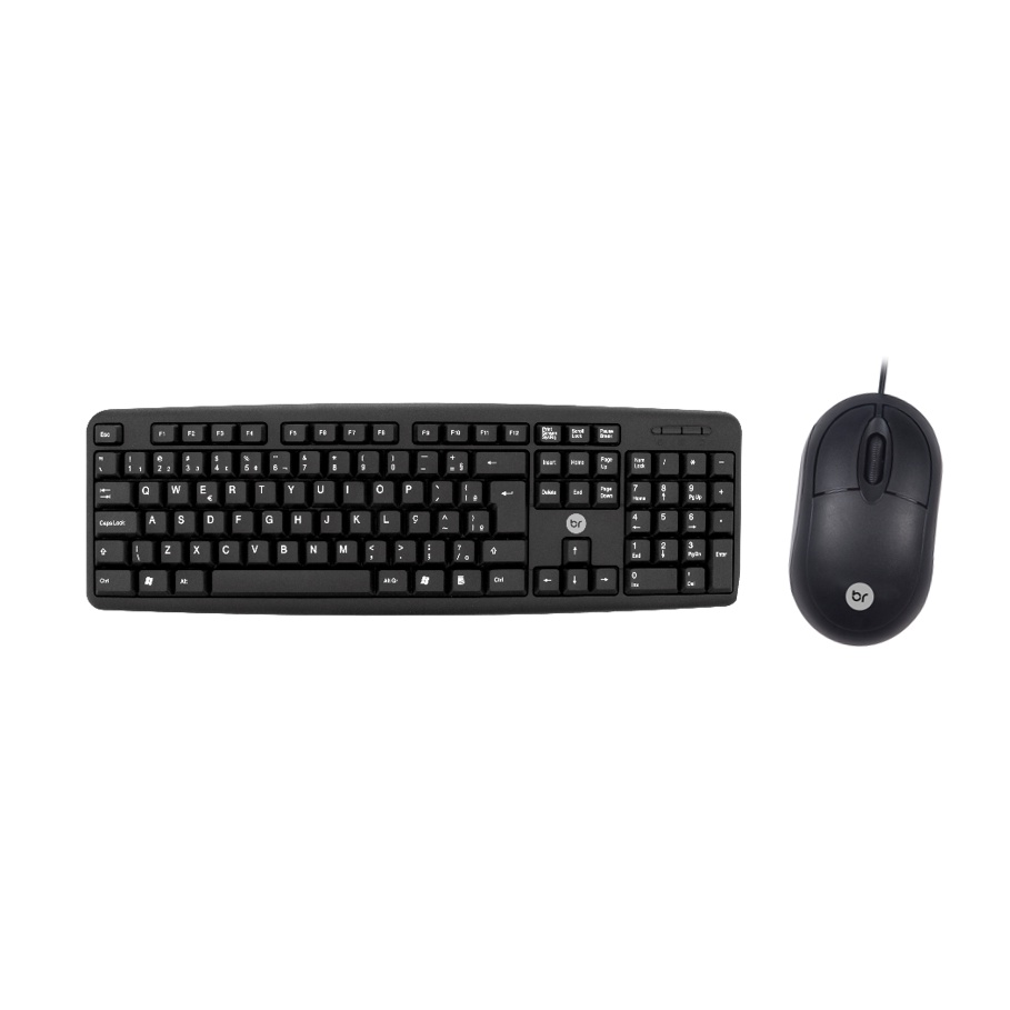 Kit Mouse e Teclado USB Bright