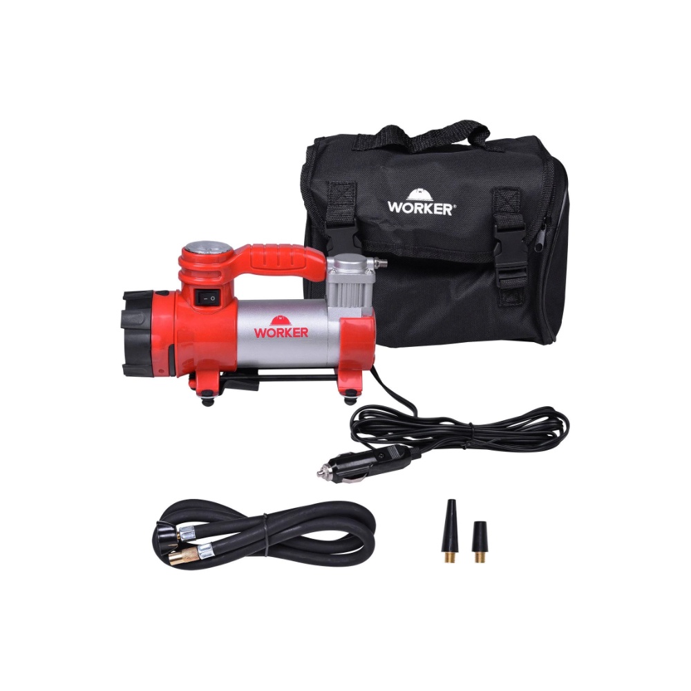 Compressor de Ar Direto 12V Multifuncional WORKER | Shopee Brasil
