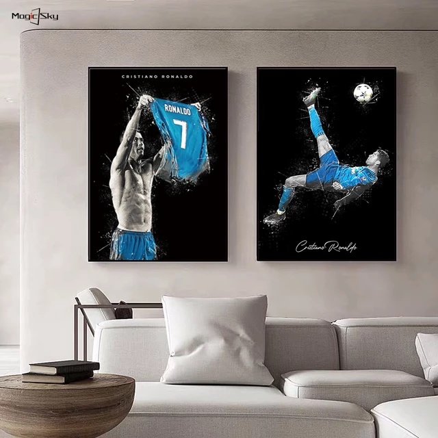 Real Madrid F.C.CR7 IS A LEGEND 5 Panel Canvas Wall Art Prints