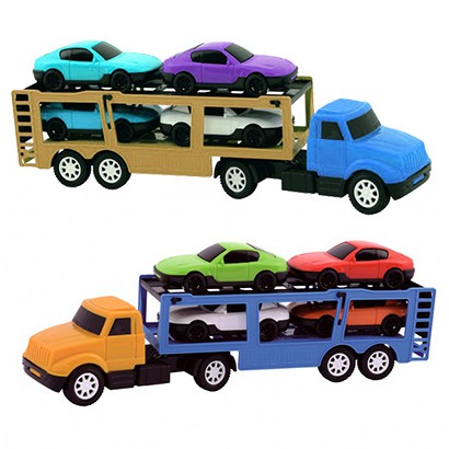 Caminhão Brinquedo Infantil Cegonha Miniatura + 4 Carrinhos - Bs Toys em  Promoção na Americanas