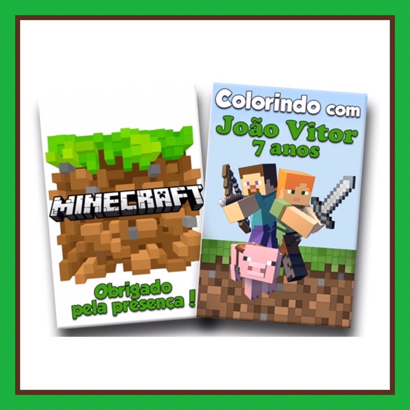 Revista para Colorir Minecraft