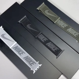 Alça De Nylon Para iwatch Série 8 7 6 5 3 4 2 SE Moda Pulseira casual 49mm 44mm 41mm 45mm 38mm 40mm 42mm 49mm Confortável E Respirável