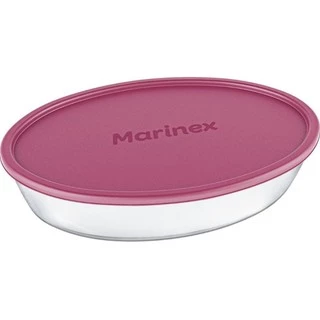Travessa Marinex Oval 2,4 Litros com tampa ou sem tampa Plástica Pirex