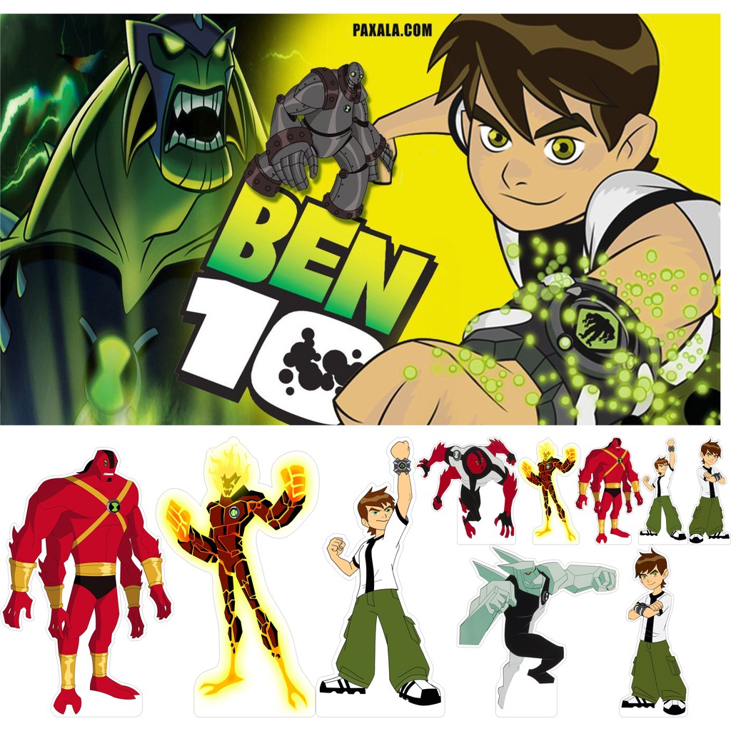 Ben 10 Reboot Kit Decoraçã 10 Mini Displays De Festa