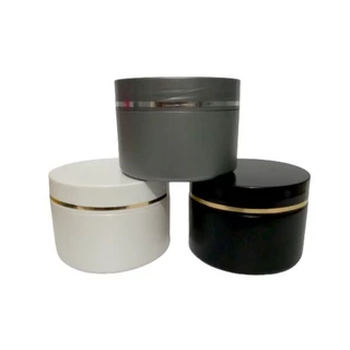 Pote Plástico 250g C/ Friso Nas Tampas Ideal Para Gel, Creme, Pomada Etc em Oferta na Shopee