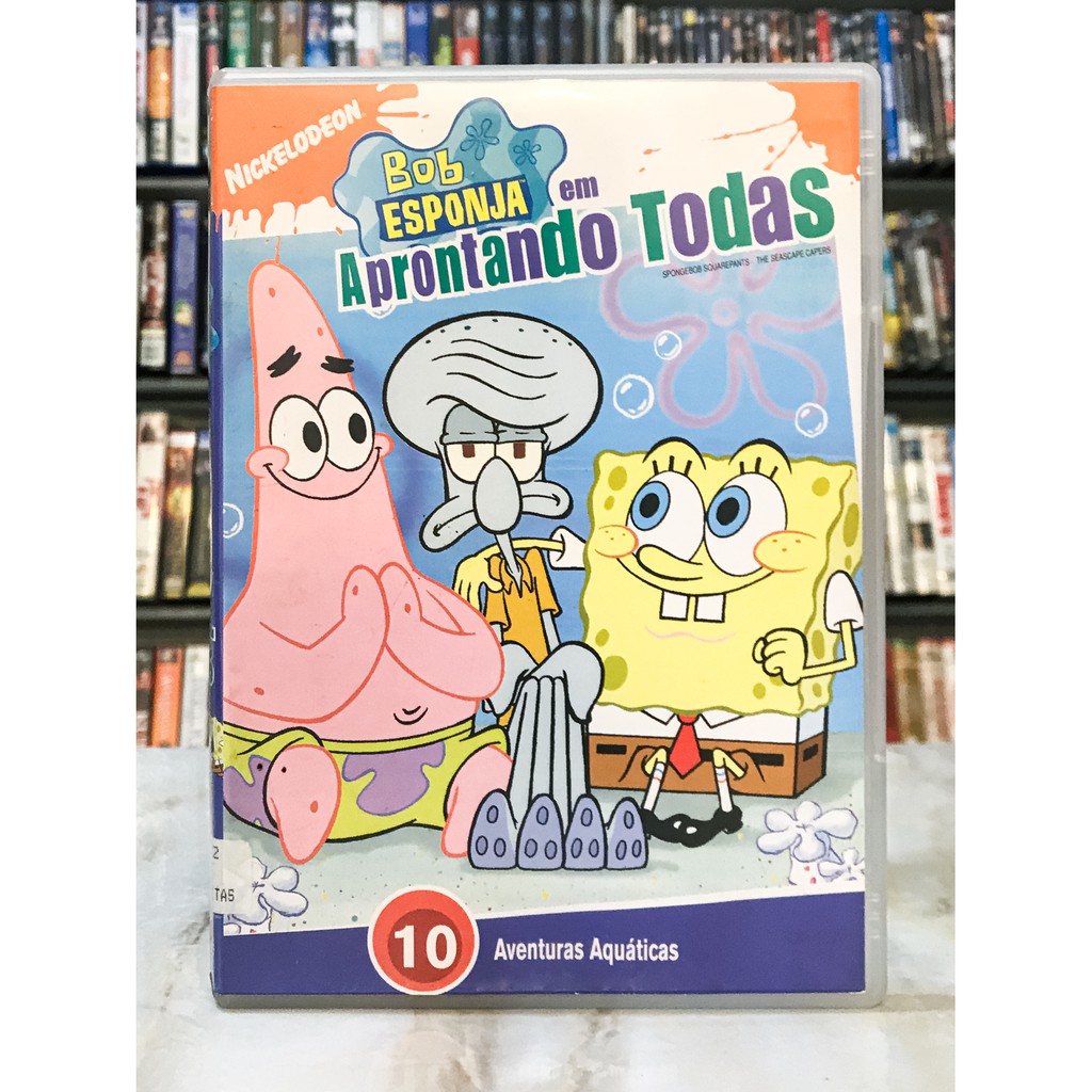 Dvd Bob Esponja Aprontando Todas Original Desenho Infantil Nickelodeon Shopee Brasil 