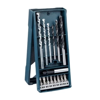 Kit de Bits e Brocas Bosch Mini X-Line com 15 Peças para Concreto e Madeira