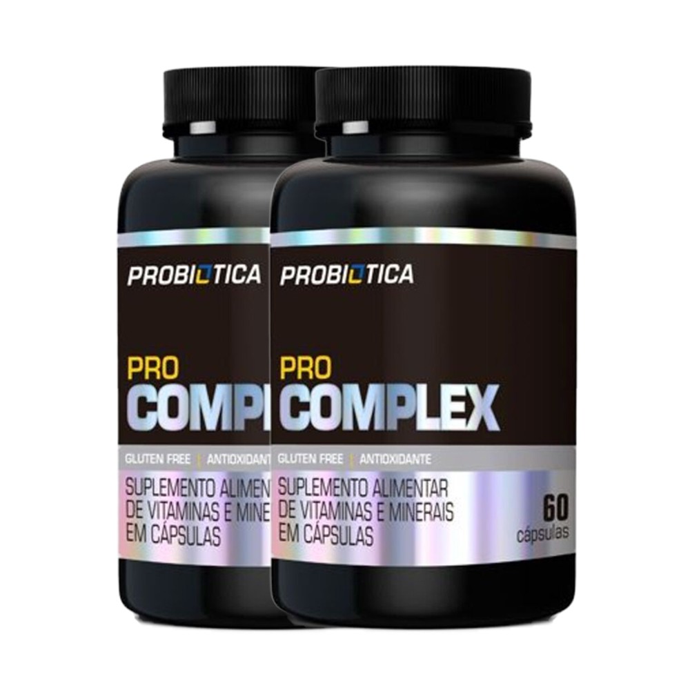 Kit 2 Pro Complex 60 Cáps - Probiotica - Complexo Vitaminico Promoção ...