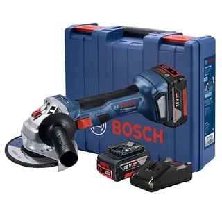 Esmerilhadeira GWS 180-LI Bosch 5" Brushless 18V Sem Fio com Maleta 2 Baterias e Carregador