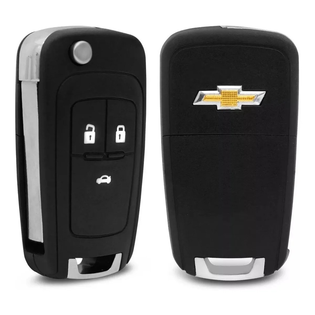 Chave Canivete Original Chevrolet GM Onix Prisma Cobalt Spin Cruze 3 Botões