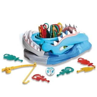 Jogo Tubarão Bocão com 12 Peixes + Vara de Pesca Multikids em Oferta na Shopee