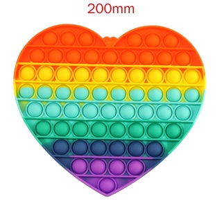 Pop-It Super Tamanho Grande Fidget Brinquedo Gigante Rainbow Silicone  Espremer Pops Para Crianças Adultos