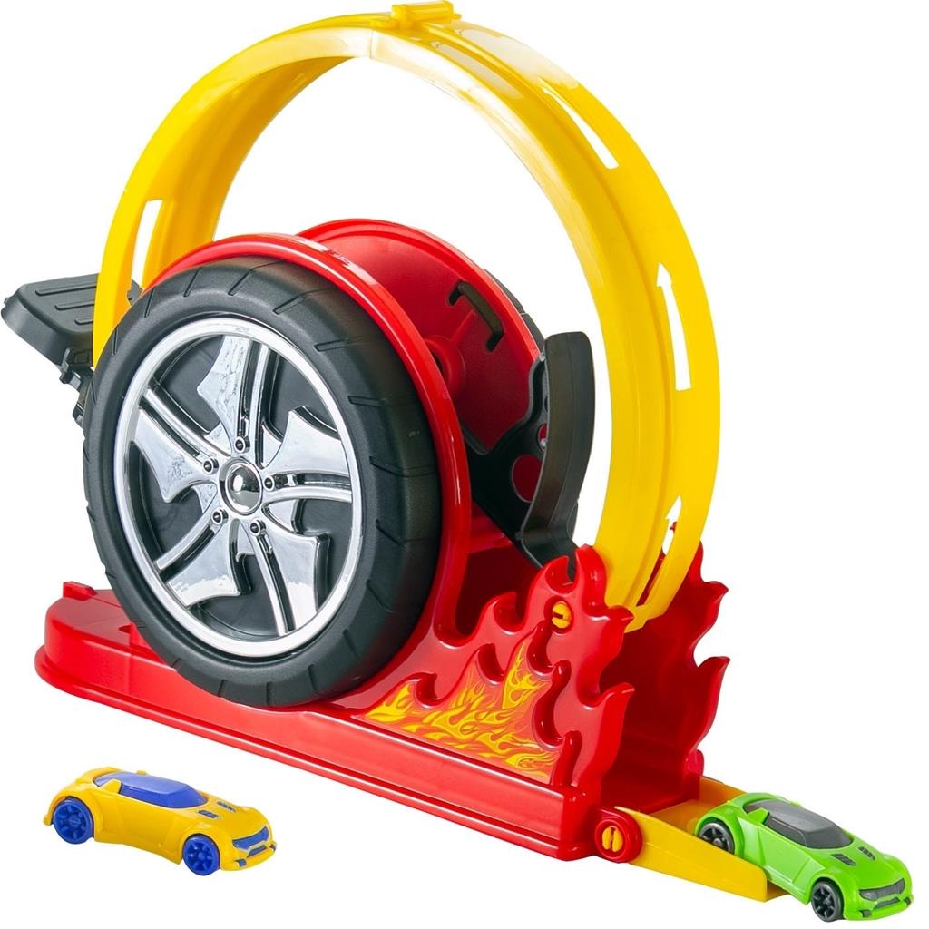 Pista Lancador Looping Mega Speed Com Carrinho - Bs Toys | Shopee Brasil