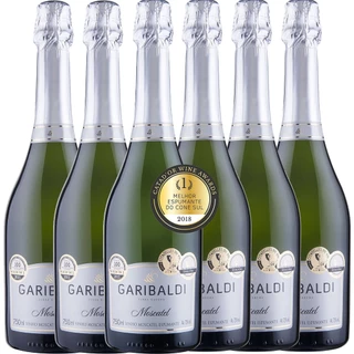 kit 7 und (Champanhe) Espumante Garibaldi Moscatel Branco Serra Gaúcha 750 ml