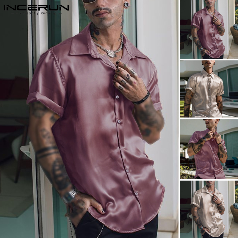 Camisa social best sale preta cetim masculina