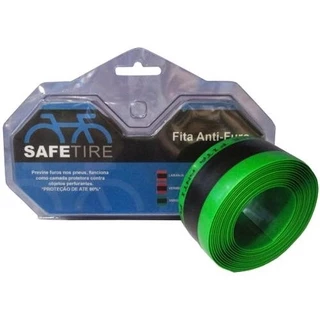 Acessorio para Bicicletas Fita Anti-furo Safetire 35mm Verde P/ Pneu Bicicletas Aro 26 27,5 29 O Par