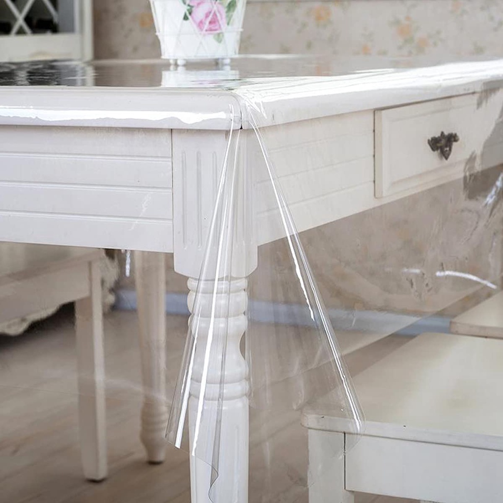 Toalha mesa Plástico Pvc Transparente Cristal
