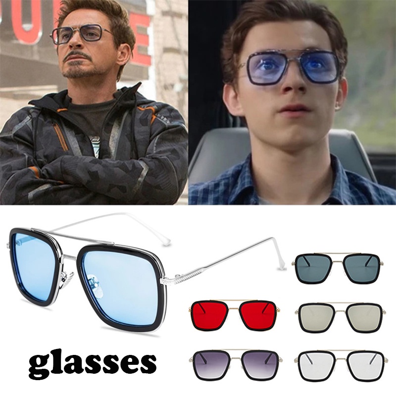 Óculos Homem de Ferro Tony Stark Óculos de Sol | Shopee Brasil