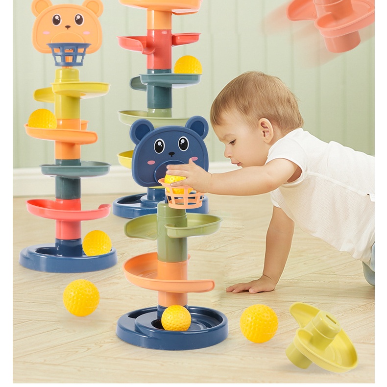 Toyvian 1 Conjunto Bola Orbital Vira Música Jogo De Arremesso Para Bebê  Torre De Bola Para Crianças Brinquedos De Bolas De Atividade Brinquedos