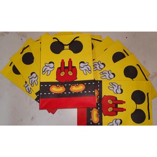 10 Sacolas Temáticas Lembrancinha Festa Mickey Sacolinhas