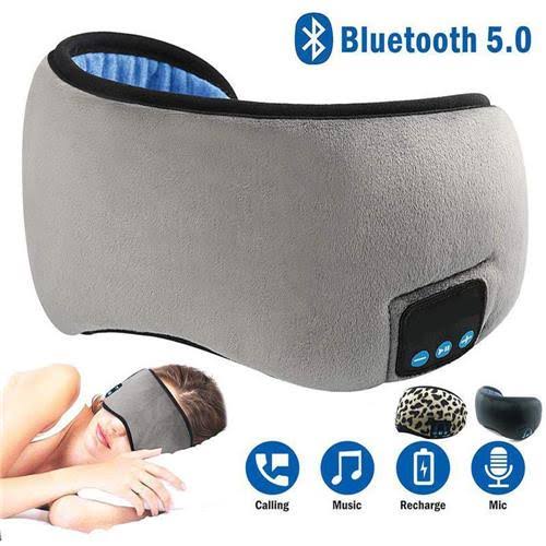 Tapa olho mascara dormir fone ouvido bluetooth confortavel