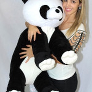 Urso Panda De Pelúcia Gigante E Muito Fofinho De 51 Cm - Alfabay