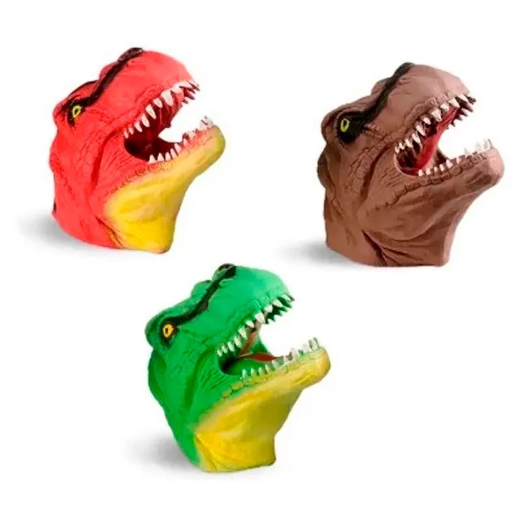 Brinquedo dinossauro jurassic dino fantoche de mao dtc 3731