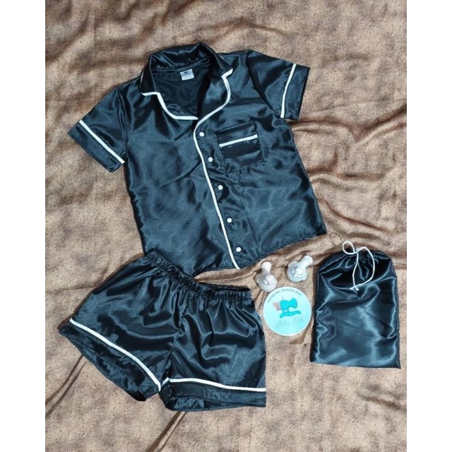 Conj Pijama Americano de Cetim