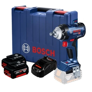 Chave de Impacto GDS 18V-400 Bosch 1/2" Brushless com 2 Baterias e Carregador 220V