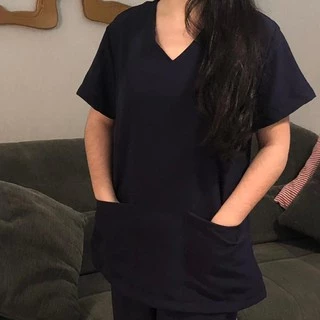 APENAS BLUSA básica Pijama Cirúrgico Scrub Hospitalar Feminino com bordado do nome e profissão