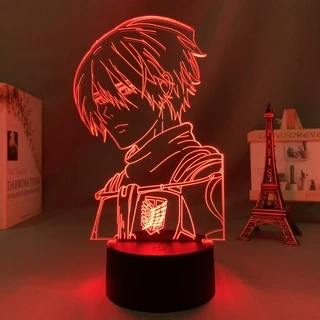 Anime Attack On Titan Mikasa Ackerman Figure Lâmpada Led Noturna Jagermeister