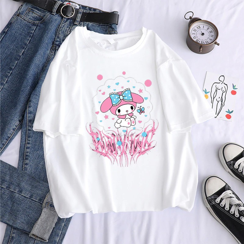 T-shirt my melody cute<3 em 2023  Roupa da hello kitty, Roupas vermelhas e  pretas, Adesivos para roupas