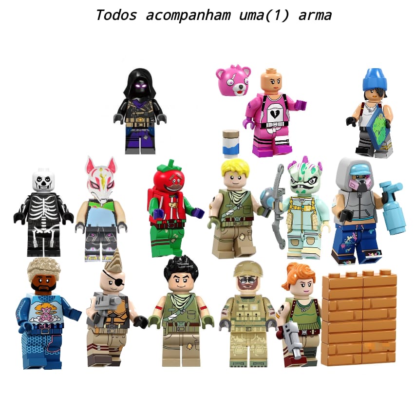 Fortinite fotinite. bloco compatível com grandes marcas.