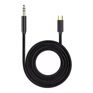 Cabo Auxiliar Áudio USB Tipo C Para P2 Fone de Ouvido AUX do Carro USB-C Som do Carro